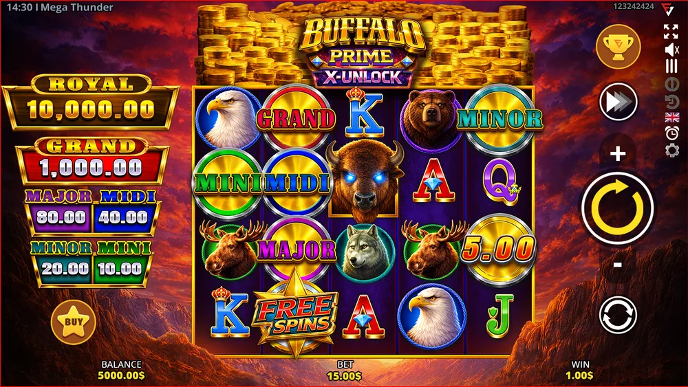 How to Trigger X-Unlock & Unlocking Rows — Buffalo Prime X-Unlock gameplay screenshot